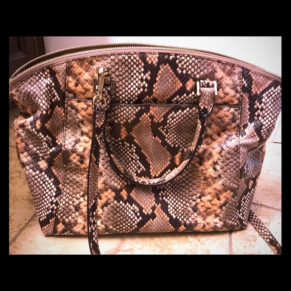 Michael Kors Python Embossed Handbag